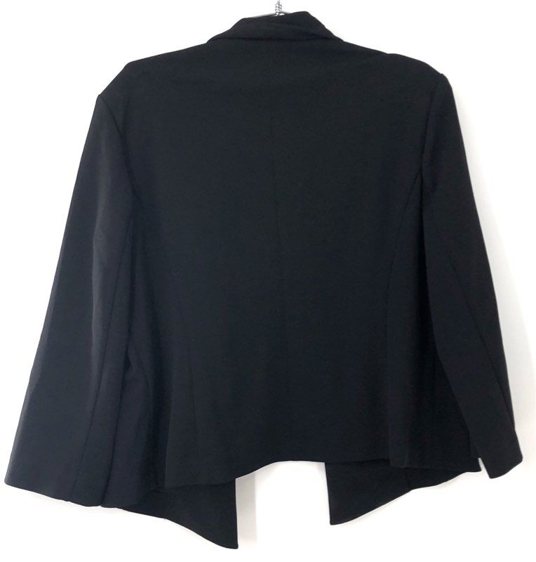 Anne Klein Women's Black Open Front Blazer Jacket Stretch Professional NWT Sz L
