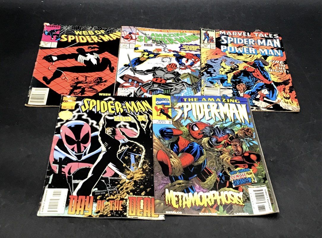 Marvel Spider-Man Comic Lot 1980s-2000s Mixed Titles Approx 30