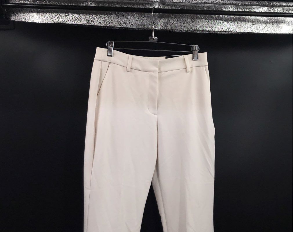 Express Women's Ivory Editor Pant Dress Trousers Slim Leg Sz 4R NWT