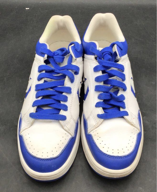 Converse Weapon OX White Laser Blue Low Top Basketball Sneakers Men's Size 12