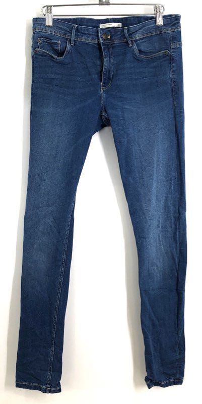Zara Women's Trafaluc Denim Makers Skinny Blue Medium Wash Jeans Size 10