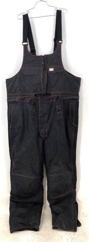 Harley-Davidson Men's Black One-Piece Overalls - Size XXXL