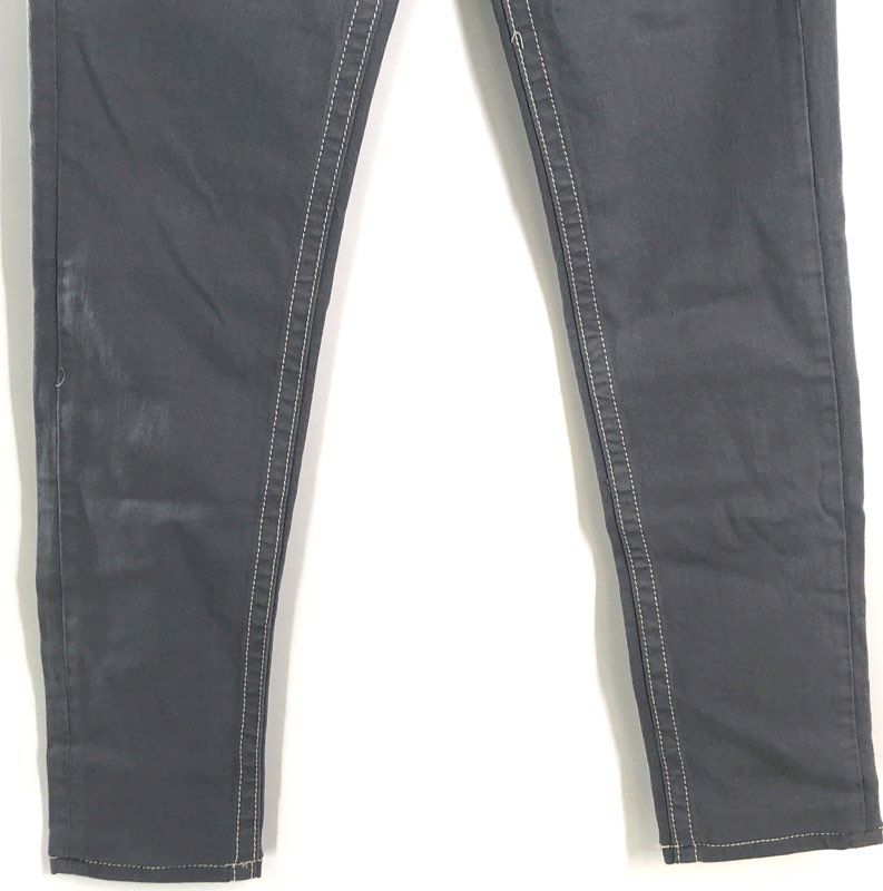 Miss Me Women's Slate Gray Embellished Skinny Jeans Contrast Stitch Sz 28 NWT
