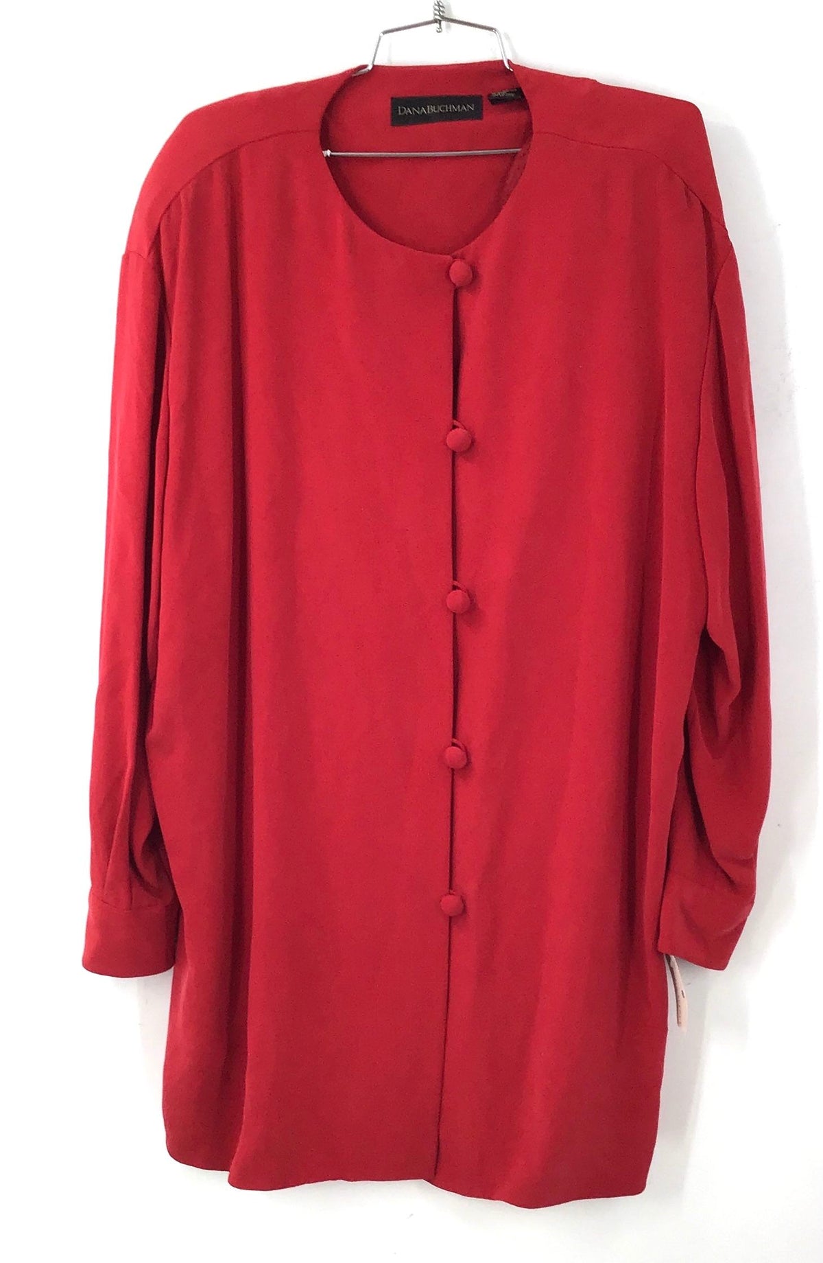 NWT Dana Buchman Women's Red Tunic Blouse - Size 18X