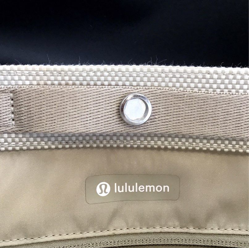 Lululemon White Beige Tote Bag