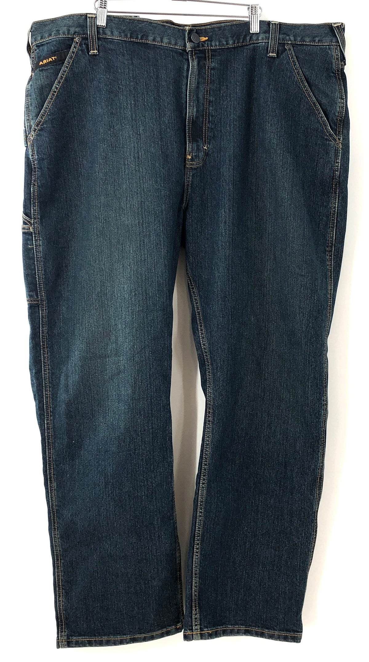 Ariat Men's Rebar M4 Relaxed Boot Cut Jeans DuraStretch Dark Wash 44x32 NWT