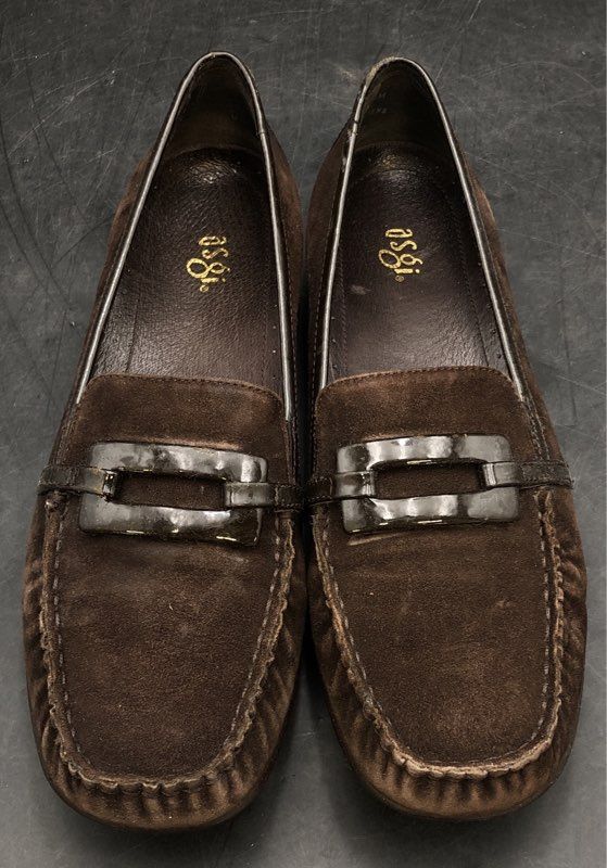 Asgi Women's Brown Loafer Flats