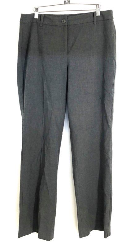 Talbots Women's Gray Curvy Fit Straight Leg Dress Slacks Pants Sz 8