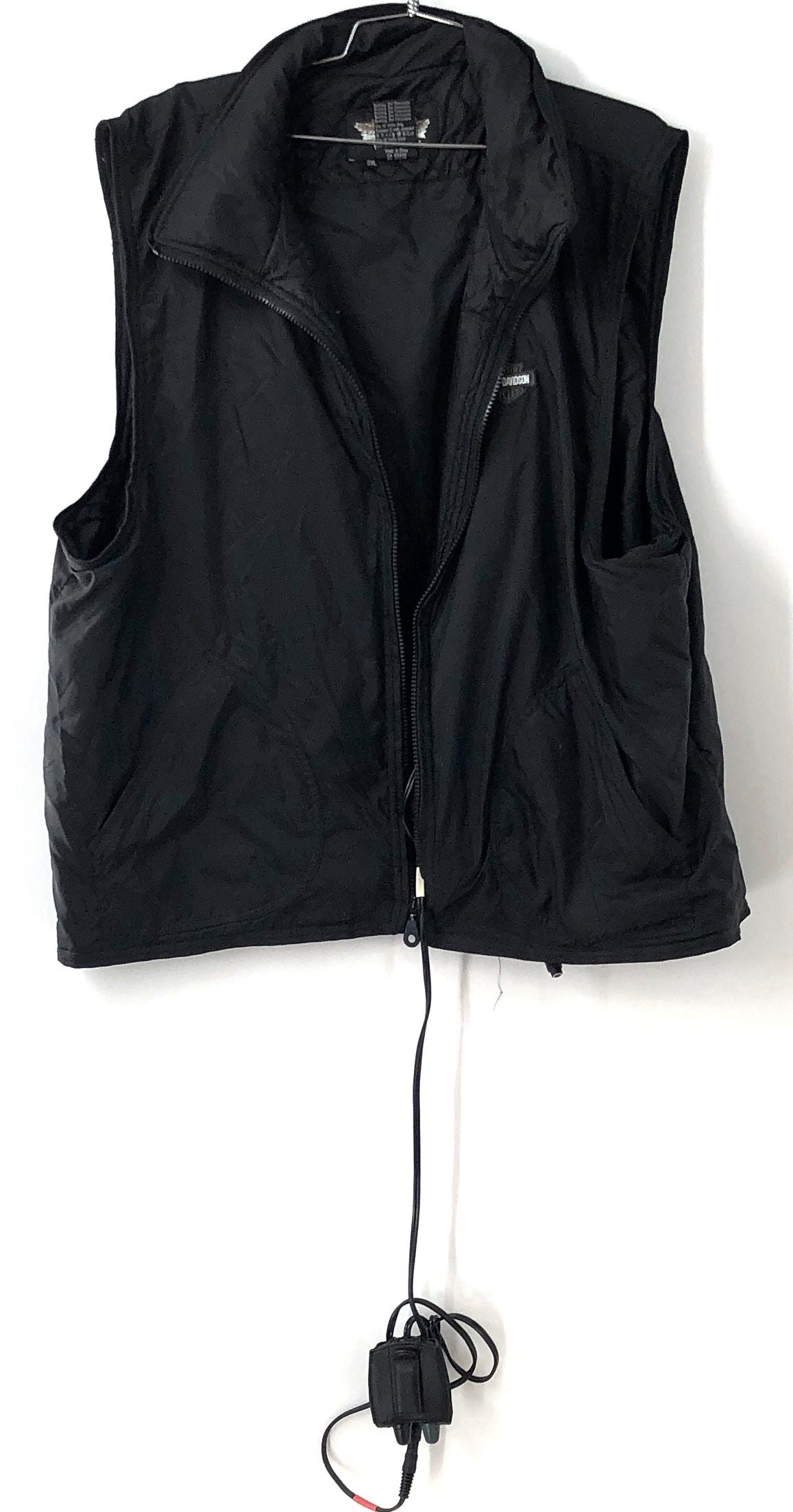 Vintage 90s Harley-Davidson Motor Clothes Electric Heated Biker Vest Sz 2XL