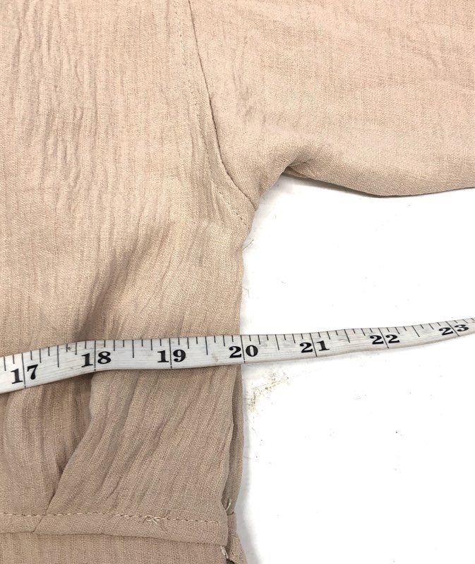 Max Studio Women's Papyrus Beige Textured Button Front Shirt Midi Dress XL NWT