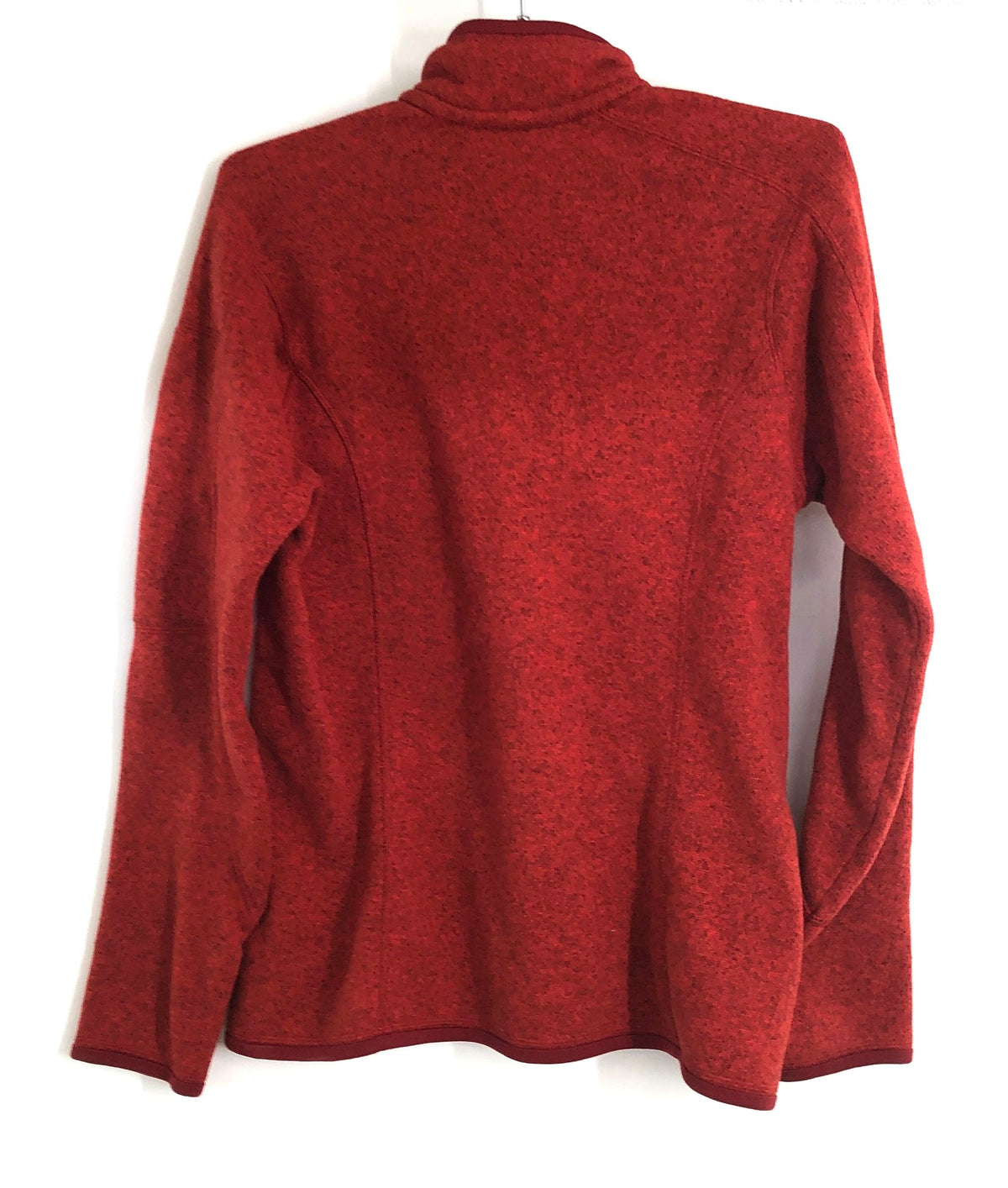 Patagonia Women's Red Heather Better Sweater 1/4 Zip Fleece Pullover Size M