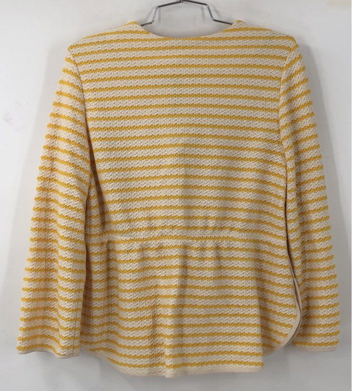 NWT Odeeh Women's Yellow Striped Jacket - Size 40