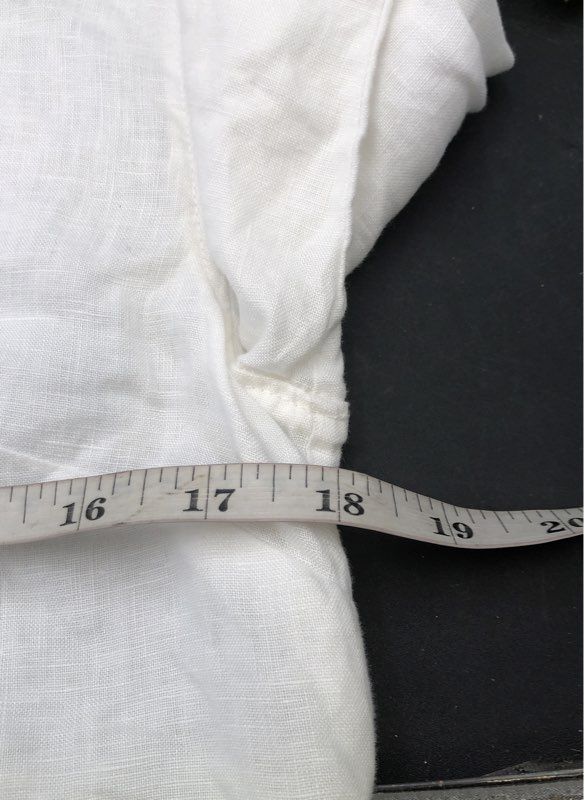 Tommy Bahama Women's White Lime Green Ombre Linen Button Down Shirt Sz XS