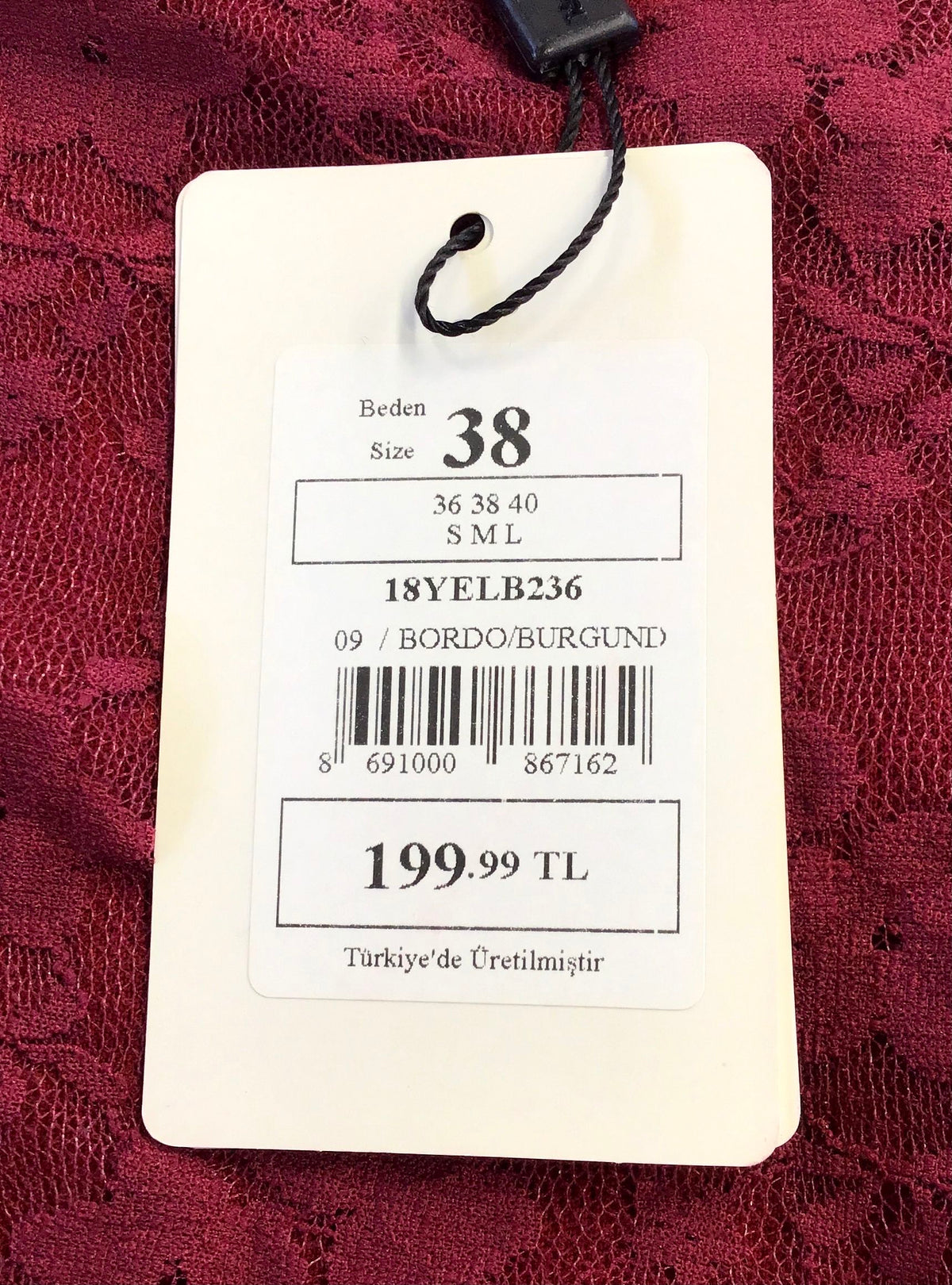 NWT Club Capri Women's Burgundy Floral Fit & Flare Dress - Size 38