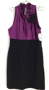 NWT Jessica Howard Women's Purple Halter Neck Sheath Dress - Size 14