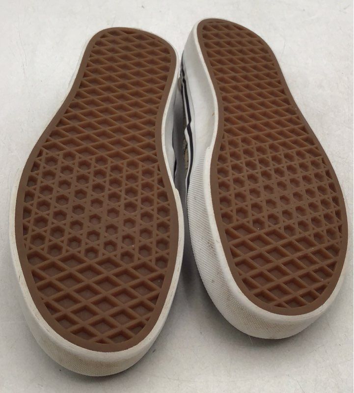 Vans Women&#39;s Brown Slip-On Round Toe Athletic Shoes - Size 8