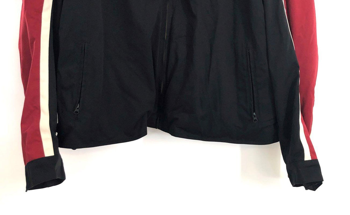Indian Motorcycle 1901 Embroidered Biker Racing Jacket Quilted Red Black Sz 5XL
