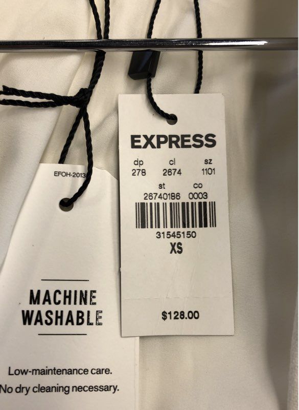 NWT Express Women's Ivory Blazer - Size XS