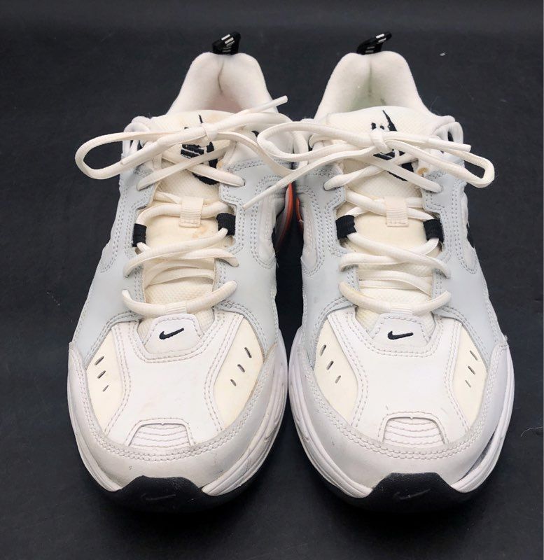 Nike M2K Tekno White Black Orange Volt Men's Sneakers Size 8.5