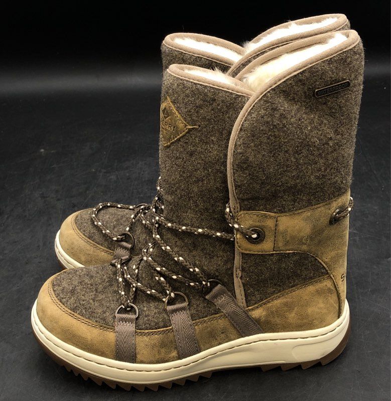 Sperry Women's Brown Faux Fur Snow Boot - Size 5.5M