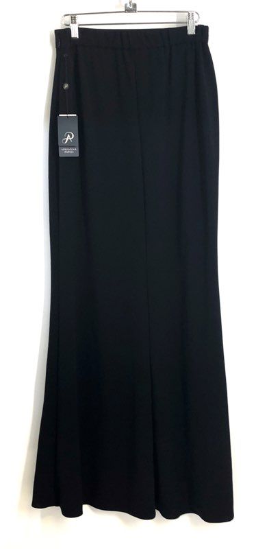 Adrianna Papell Women's Black Crepe Mermaid Skirt NWT Size 4