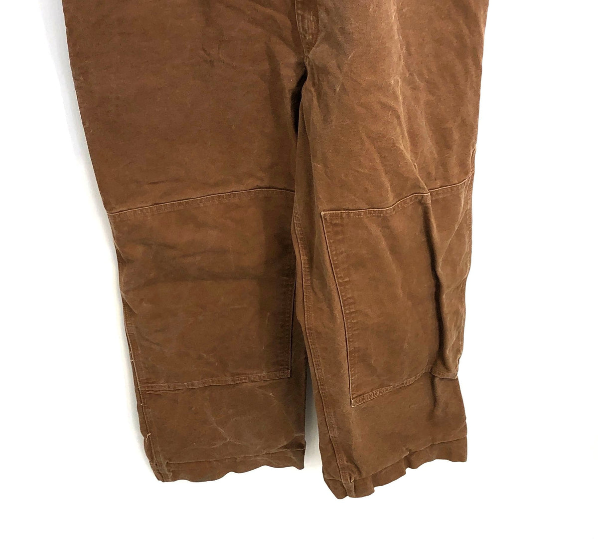 Carhartt R06 BRN Double Knee Cotton Duck Bib Overalls Brown Sz 50x32