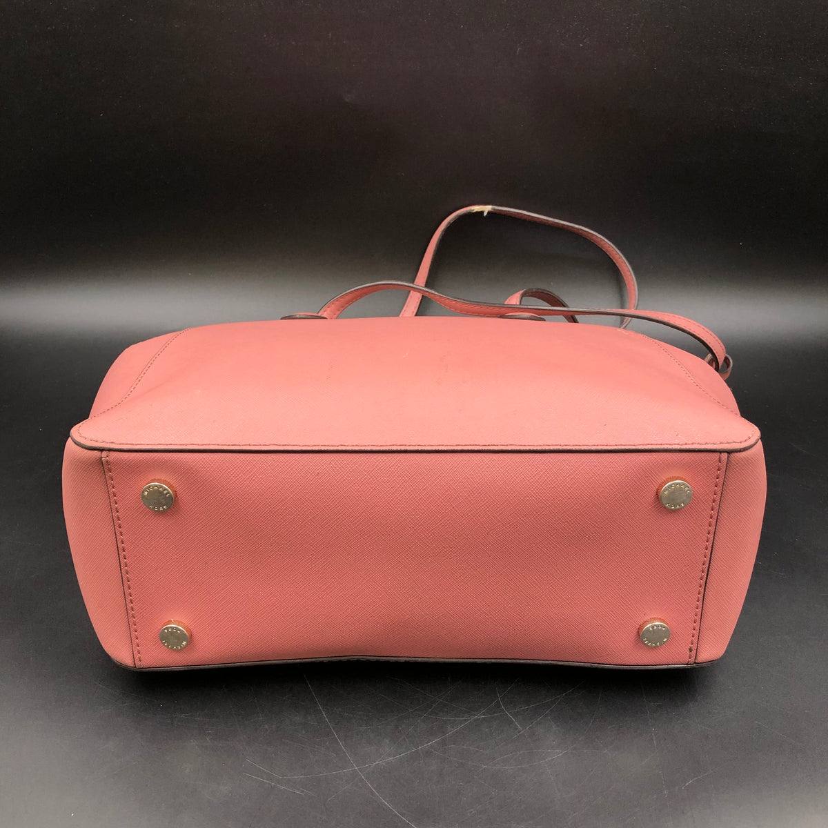 Michael Kors Rose Pink Jet Set Laila Satchel Bag Gold Hardware COA