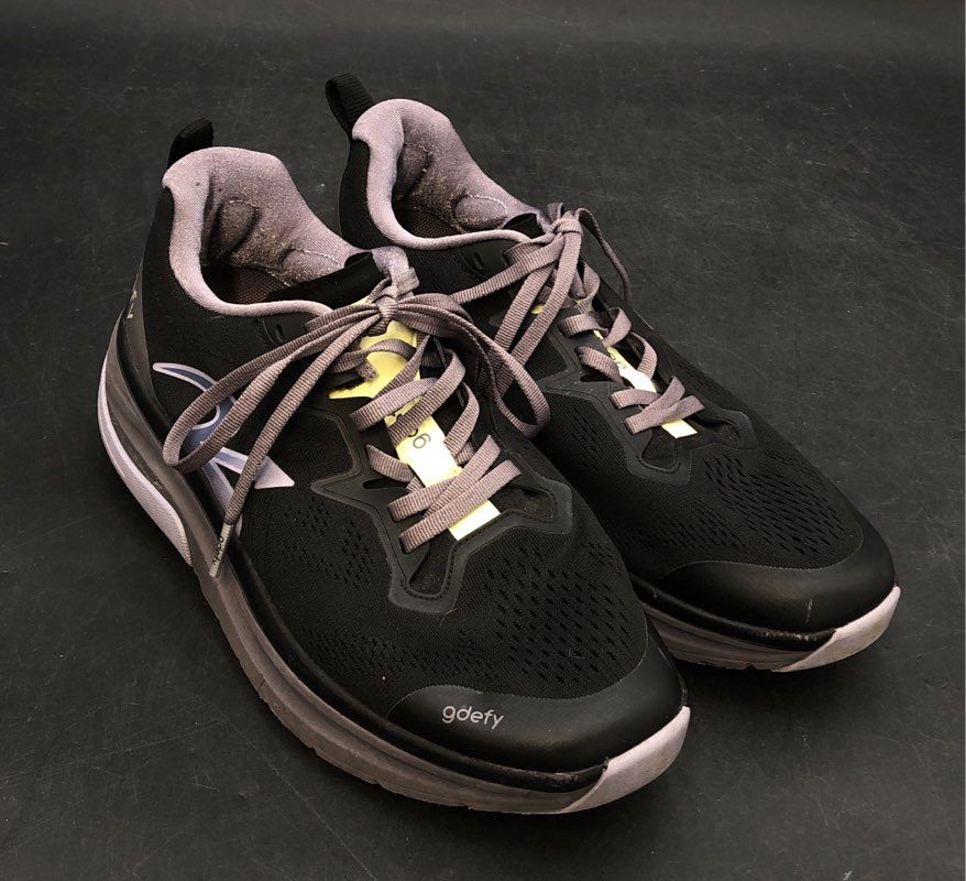 Gravity Defyer G Defy Ion Black Walking Running Shoes Women's Size 8.5