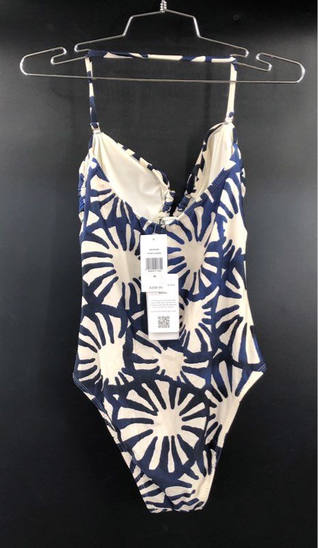 Lenny Niemeyer Women's Blue Sunflower One-Piece Swimsuit Twist Front Sz M NWT