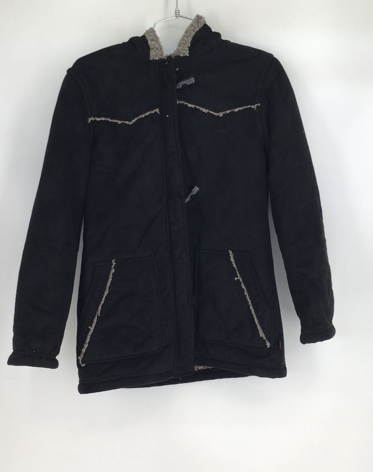 Woolrich Women&#39;s Black Hooded Jacket - Size S