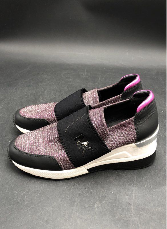 Michael Kors Women's Pink Black Athletic Shoes - Size 7M