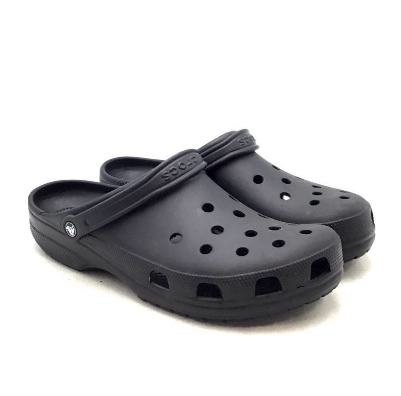 Crocs Men&#39;s Black Clog Sandals - Size 13