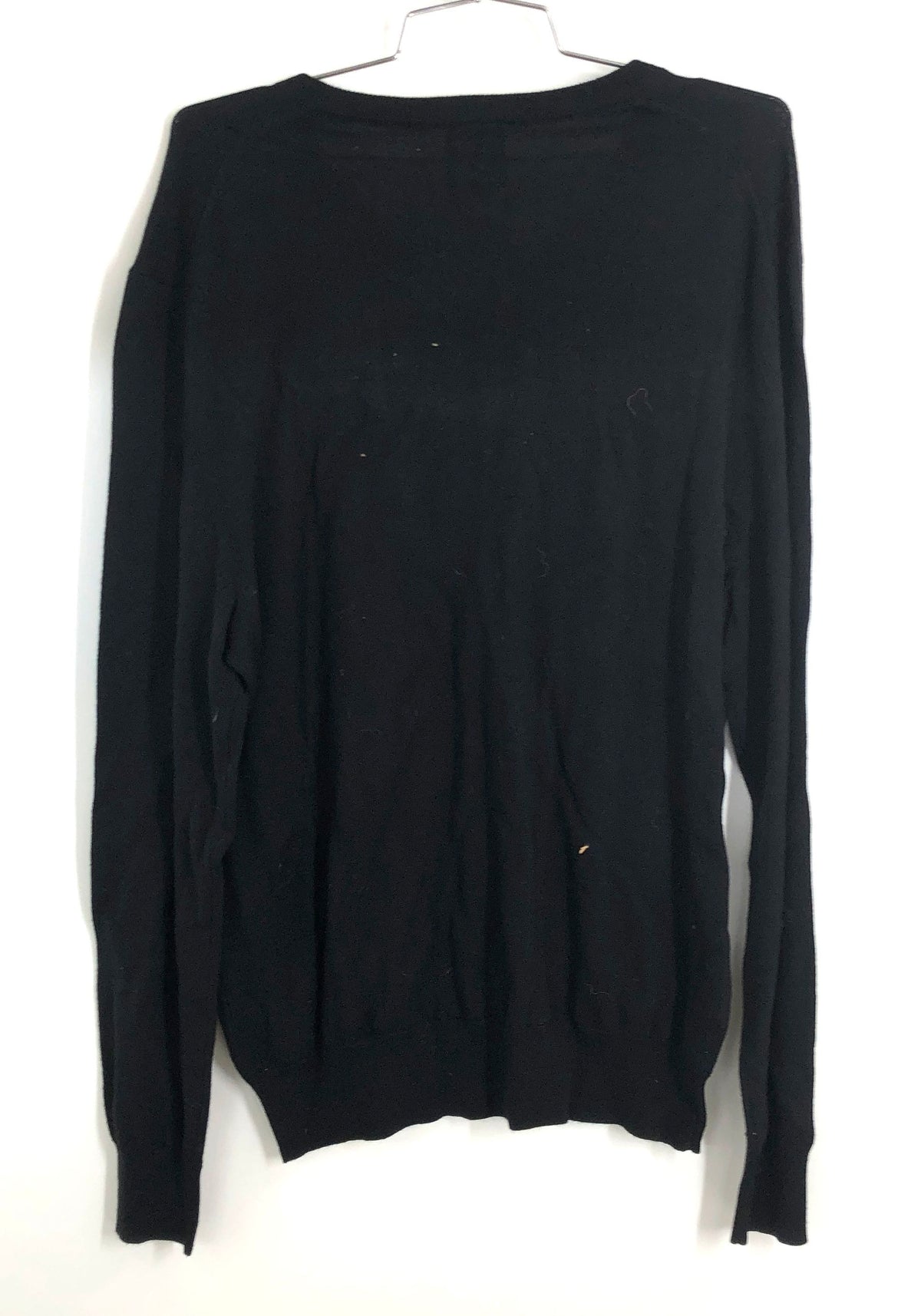 Jos. A. Bank Men's Black Traveler Merino Wool V-Neck Sweater NWT Size L