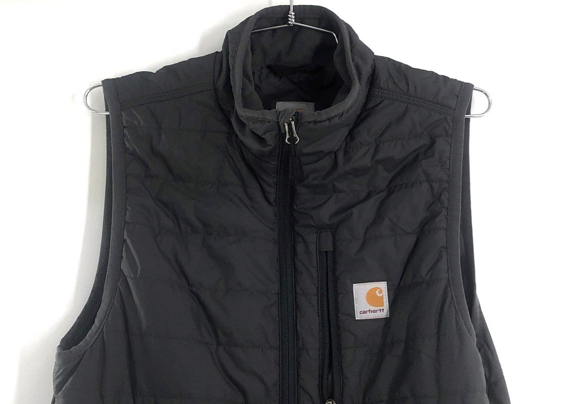 Carhartt Men's Gilliam Vest Shadow Gray Quilted Insulated Nylon Workwear Sz S