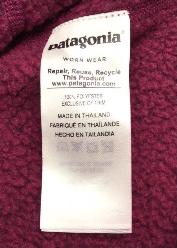 Patagonia Women's Better Sweater 1/4 Zip Pullover Magenta Knit Fleece Sz L