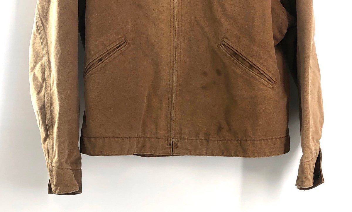 Vintage Carhartt Men's J01 BRN Detroit Jacket Brown Blanket Lined USA Size 50