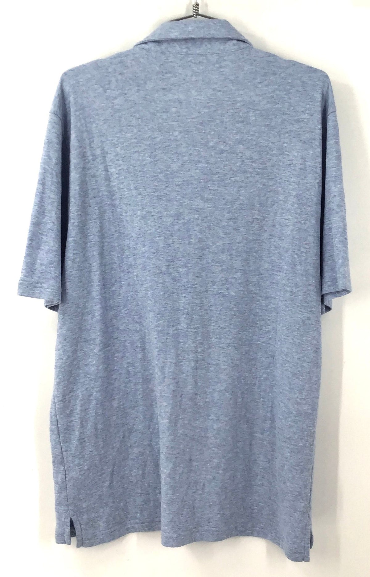 NWT Faherty Men's Light Blue Heather Polo Shirt - Size L