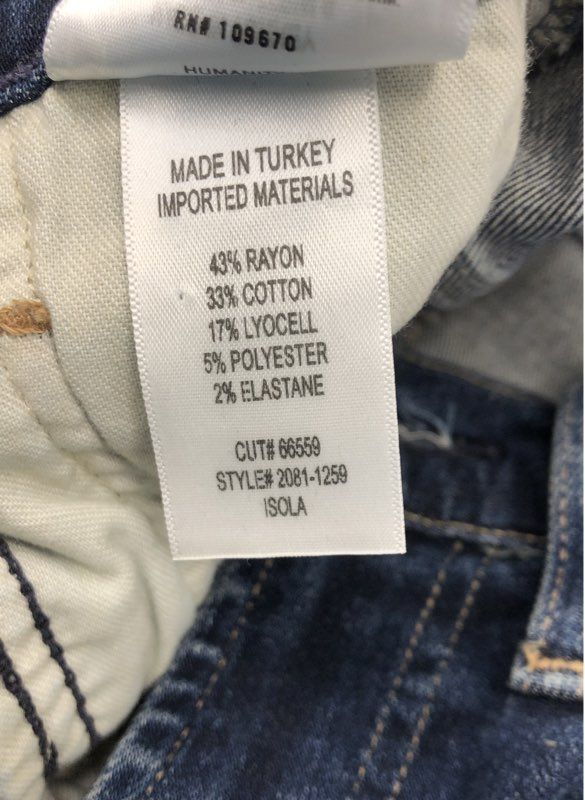 Citizens of Humanity Women's Isola High Rise Straight Dark Blue Jeans Sz 24