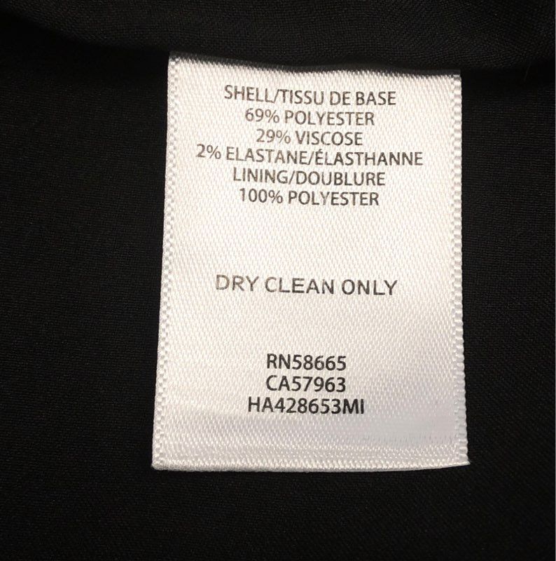 Halogen Women's Black One Button Blazer Jacket Stretch Notched Lapel Sz XL NWT