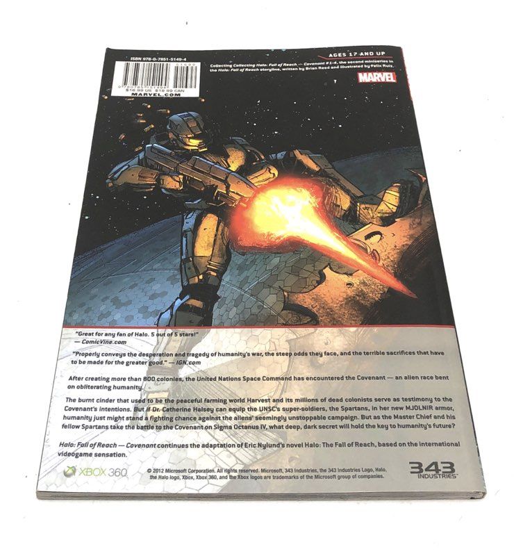 Halo Comic Lot Marvel Fall of Reach Uprising 4 Hardcover Softcover Books