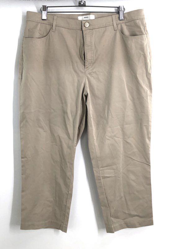 Brax Women's Tan Style Randa S Tapered Chino Pants Sz 12