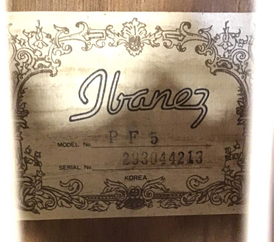 Ibanez PF5 Brown 20 Frets 6-String Acoustic Guitar