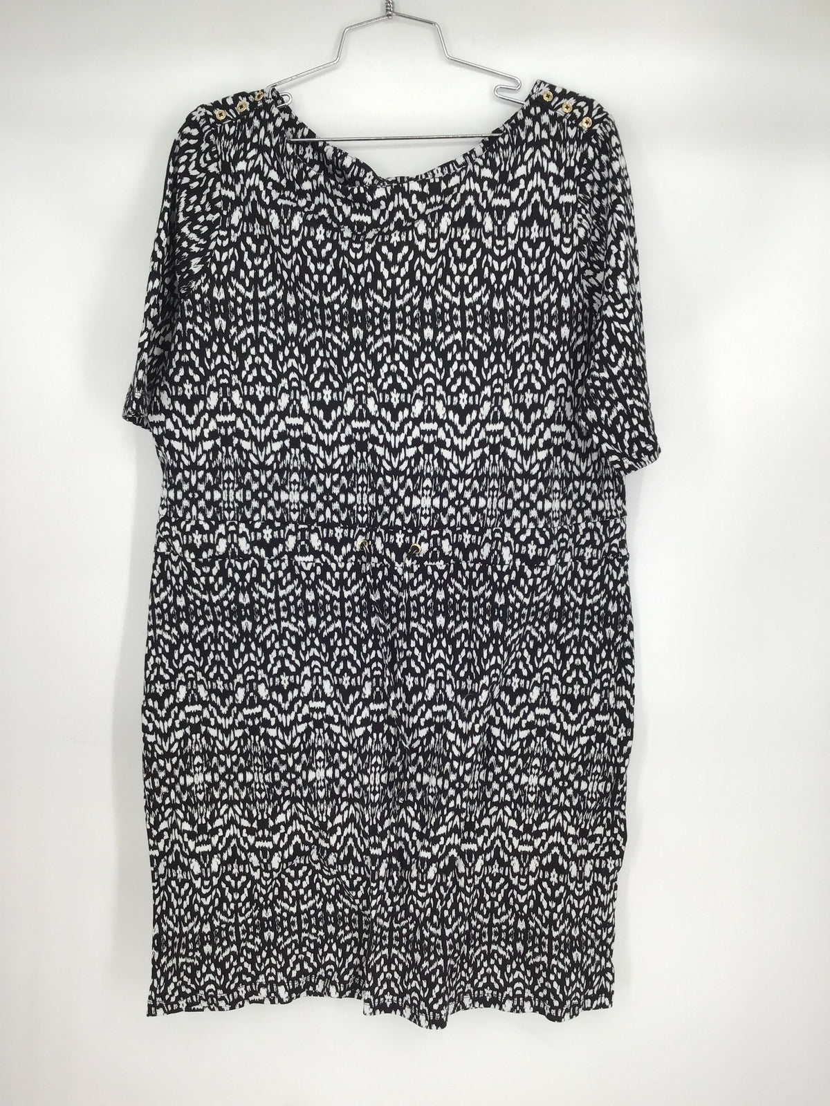 NWT Jones New York Women&#39;s Black White Sheath Dress - Size XL