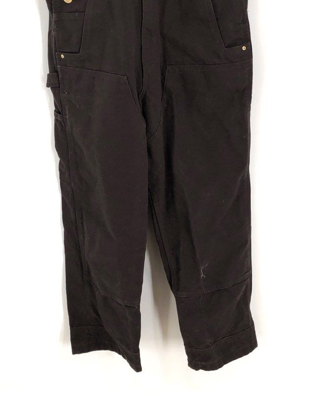 Carhartt Men&#39;s Black R01-M Relaxed Fit Duck Bib One-Piece Overalls - Size 32X30