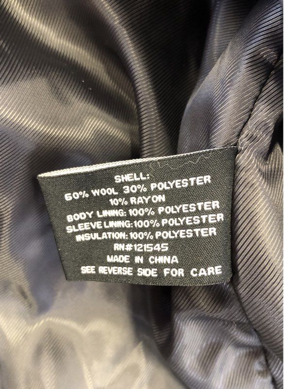 London Fog Men's Black Overcoat - Size L