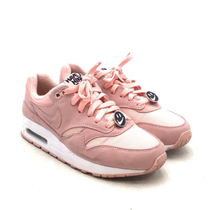 Nike Girls Air Max 1 GS AT8131-600 Pink Athletic Shoes - Size 5.5