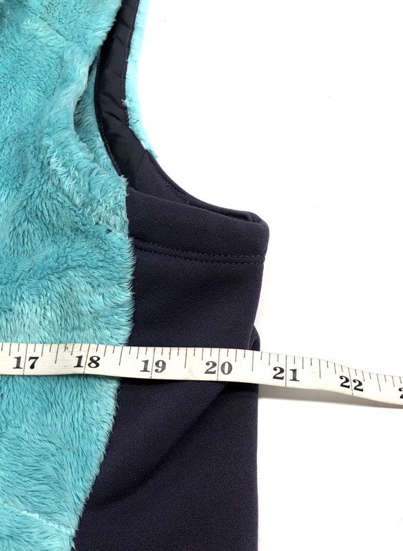 The North Face Women's Teal Osito High Pile Fuzzy Fleece Vest Sz L