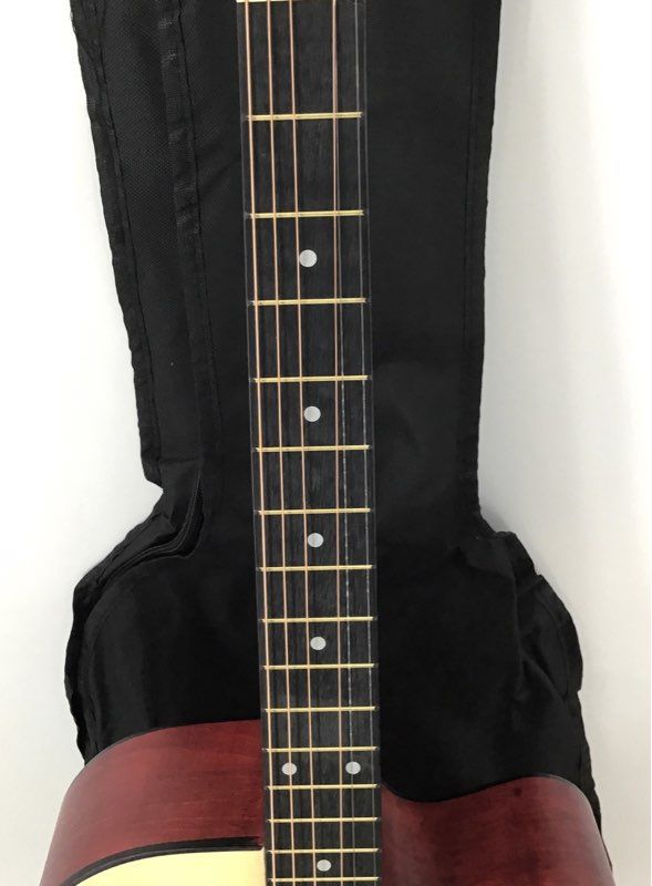 FT-221 6-String Cutaway Acoustic Guitar Natural Finish with Gig Bag & Extras