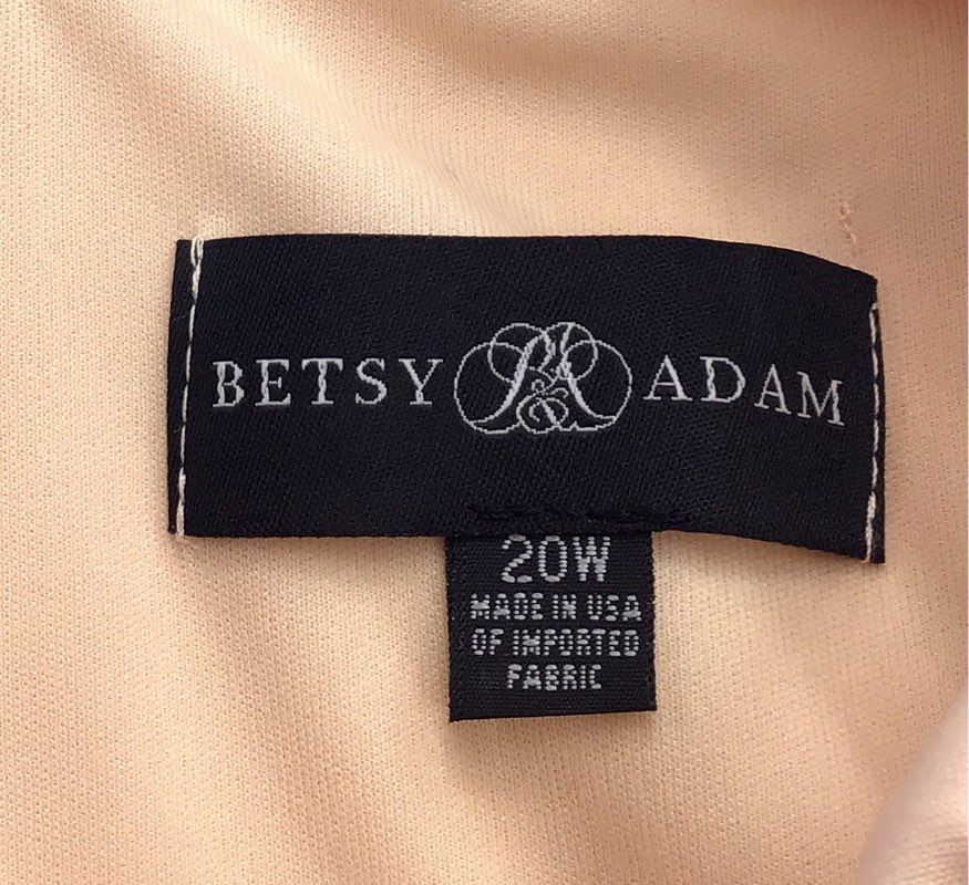 Vintage NWT Betsy & Adam Women's Blush Sheath Dress - Size 20W