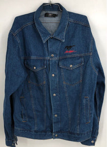 Mustang Men's Blue Trucker Jacket - Size Large